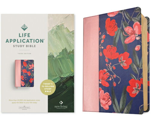 NLT Life Application Study Bible, Third Edition (Leatherlike, Pink Evening Bloom, Red Letter) NL..