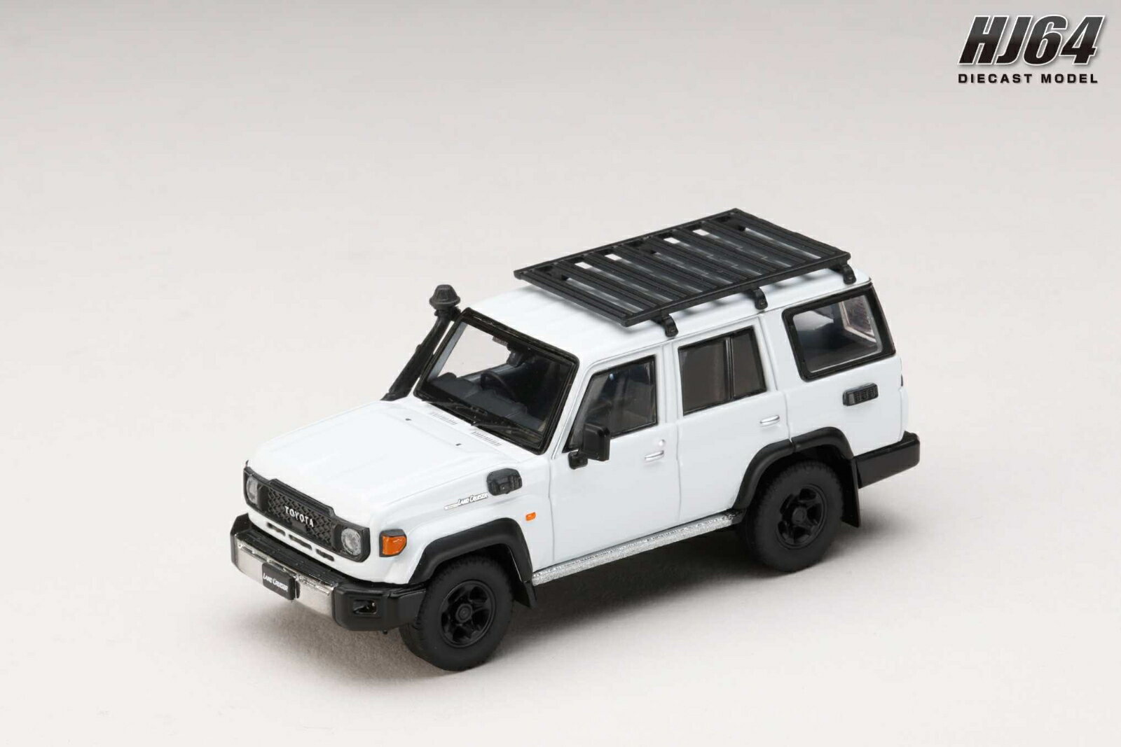 1/64 Toyota LANDCRUISER 70 (GDJ76W) 2023 カスタムバージョン スーパーホワイトII (ミニカー)