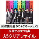 【A5クリアファイル付】 AAA 10th ANNIVERSARY BEST (初回限定盤 3CD＋DVD＋グッズ) [ AAA ]