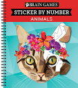 BRAIN GAMES:STICKER BY NUMBER:ANIMALS [ . ]