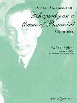 【輸入楽譜】ラフマニノフ, Sergei: パガニーニの主題による狂詩曲 Op.43 より 第18変奏/Wallfisch編曲