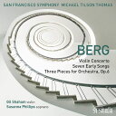 ベルク（1885ー1935）ベルク 発売日：2021年02月26日 Violin Concerto, Seven Early Songs, Three Pieces : Michael Tilson Thomas / San Francisco Symphony, Gil Shaham(Vn) Susanna Phillips(S) JAN：0821936009024 2193600902 Sfs CD クラシック 協奏曲 輸入盤