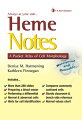 A DAVIS NOTES BOOKCell morphology at your fingertips! This pocket-sized atlas delivers concise, yet comprehensive coverage of the morphology of normal and abnormal peripheral blood and bone marrow cells. Organized by disorder, it emphasizes morphological identification.With more than 300 full-color photographs in the popular Davis Notes format, it the perfect reference at the bench, in class, or during clinical rotations anytime you need to identify cells. And, its write-on/wipe-off pages let you take notes in any setting.Heme Notes is the ideal companion to Denise M. Harmening textbook, Clinical Hematology and Fundamentals of Hemostasis, which provides comprehensive coverage of the pathogenesis, clinical features, diagnosis, and laboratory testing and treatment of hematologic disorders.