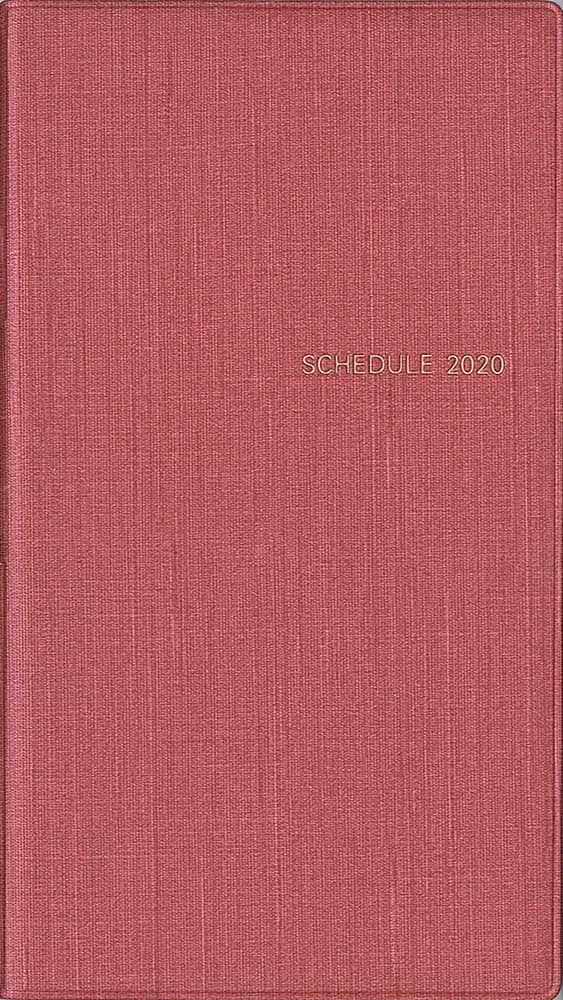 シンプル手帳 茜（あかね） 2020年1月始まり
