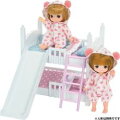 ミキちゃんマキちゃんの2段ベッドです。ハシゴとすべり台をセットできます。

【対象年齢】 3歳以上【対象性別】 女の子【パッケージサイズ (幅×高さ×奥行）】 19×16×8.5