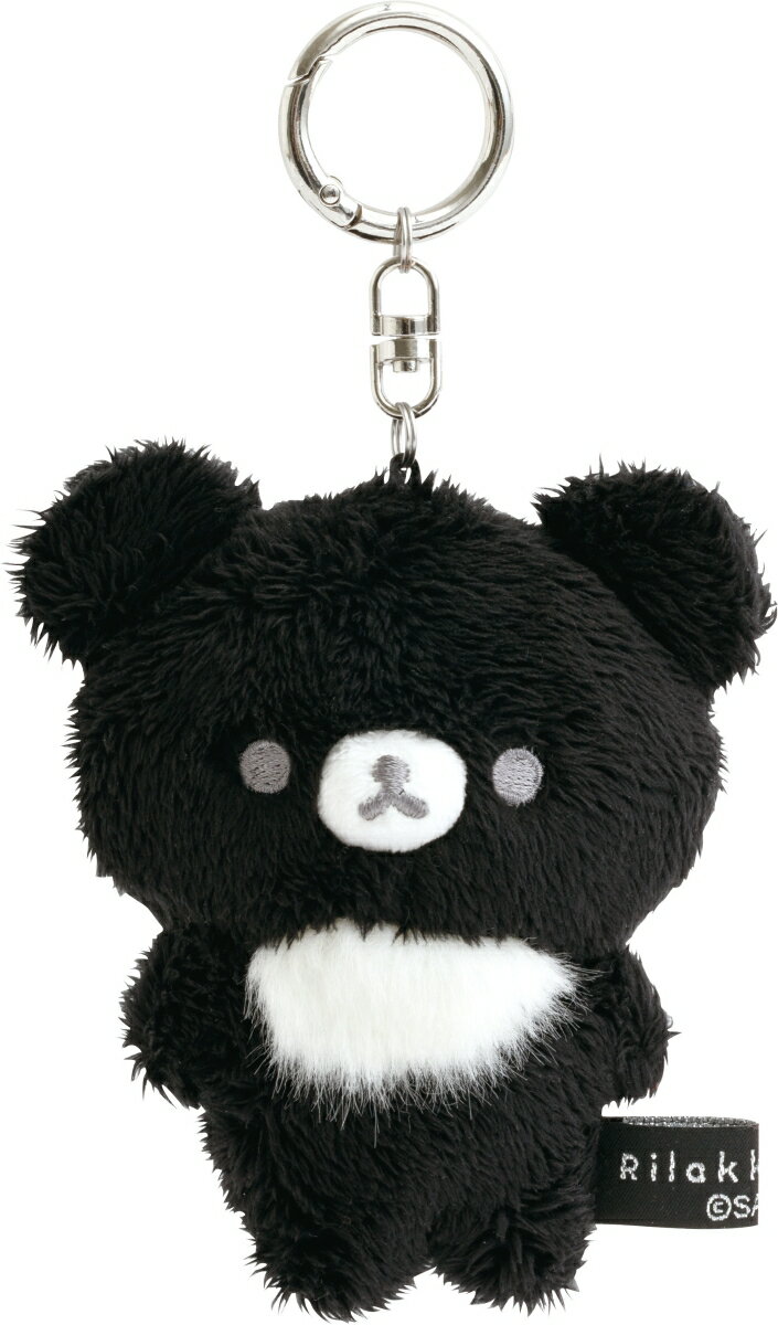 BASIC RILAKKUMA MONOCHROME ぶらさげぬいぐるみ チャイロイコグマ