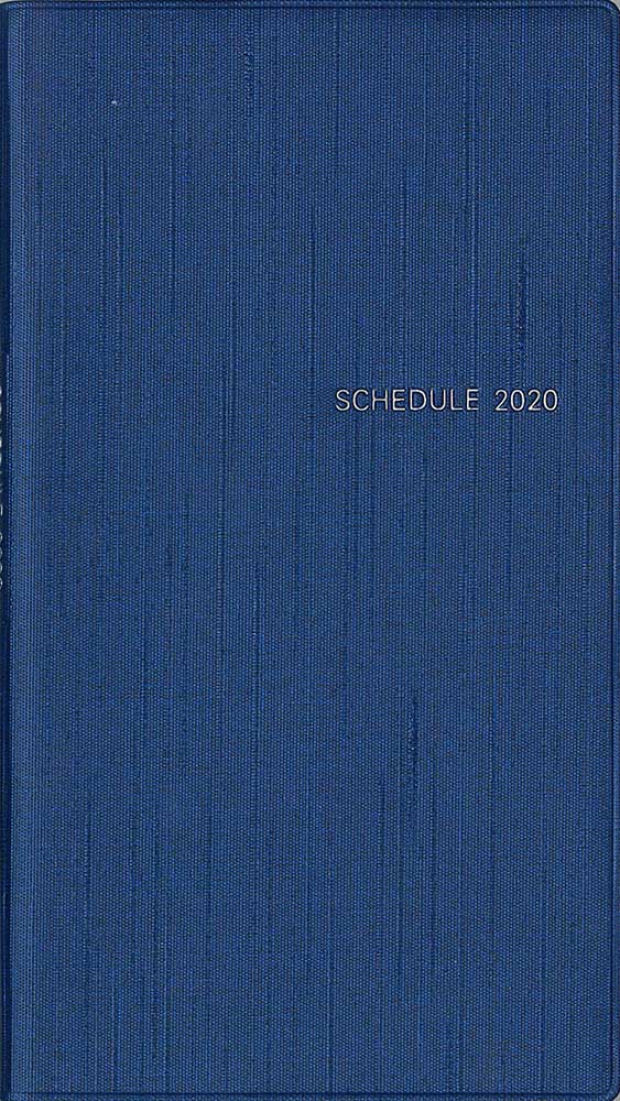 シンプル手帳 藍（あい） 2020年1月始まり