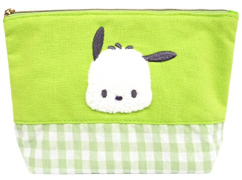 サンリオ　ギンガムサガラ化粧ポーチポチャッコ