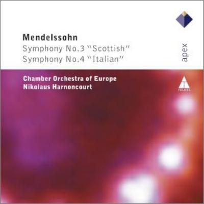 【輸入盤】交響曲第3番『スコットランド』、第4番『イタリア』　アーノンクール＆ヨーロッパ室内管弦楽団