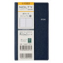 能率 2024年1月始まり手帳 ウィークリー NOLTY(ノルティ) ポケットカジュアル1（ネイビー） 1503