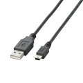 USB2.0ケーブル A-miniBタイプ／1.5m（ブラック）