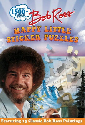 Bob Ross Happy Little Sticker Puzzles BOB ROSS HAPPY LITTLE STICKER （Sticker Art Puzzles） [ Gina Gold ]