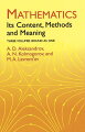 Major survey offers comprehensive, coherent discussions of analytic geometry, algebra, differential equations, calculus of variations, functions of a complex variable, prime numbers, linear and non-Euclidean geometry, topology, functional analysis, more. 1963 edition.