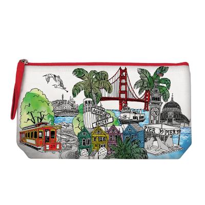 SAN FRANCISCO HANDMADE ZIP POUCH [ . ]