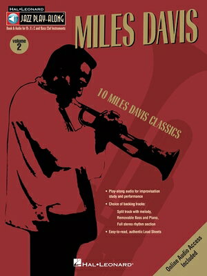 Miles Davis - Jazz Play-Along Vol. 2 Book/Online Audio [With CD] MILES DAVIS - JAZZ PLAY-ALONG （Hal Leonard Jazz Play-Along） [ Miles Davis ] book-13786038 楽天ブックス パッケージ画像
