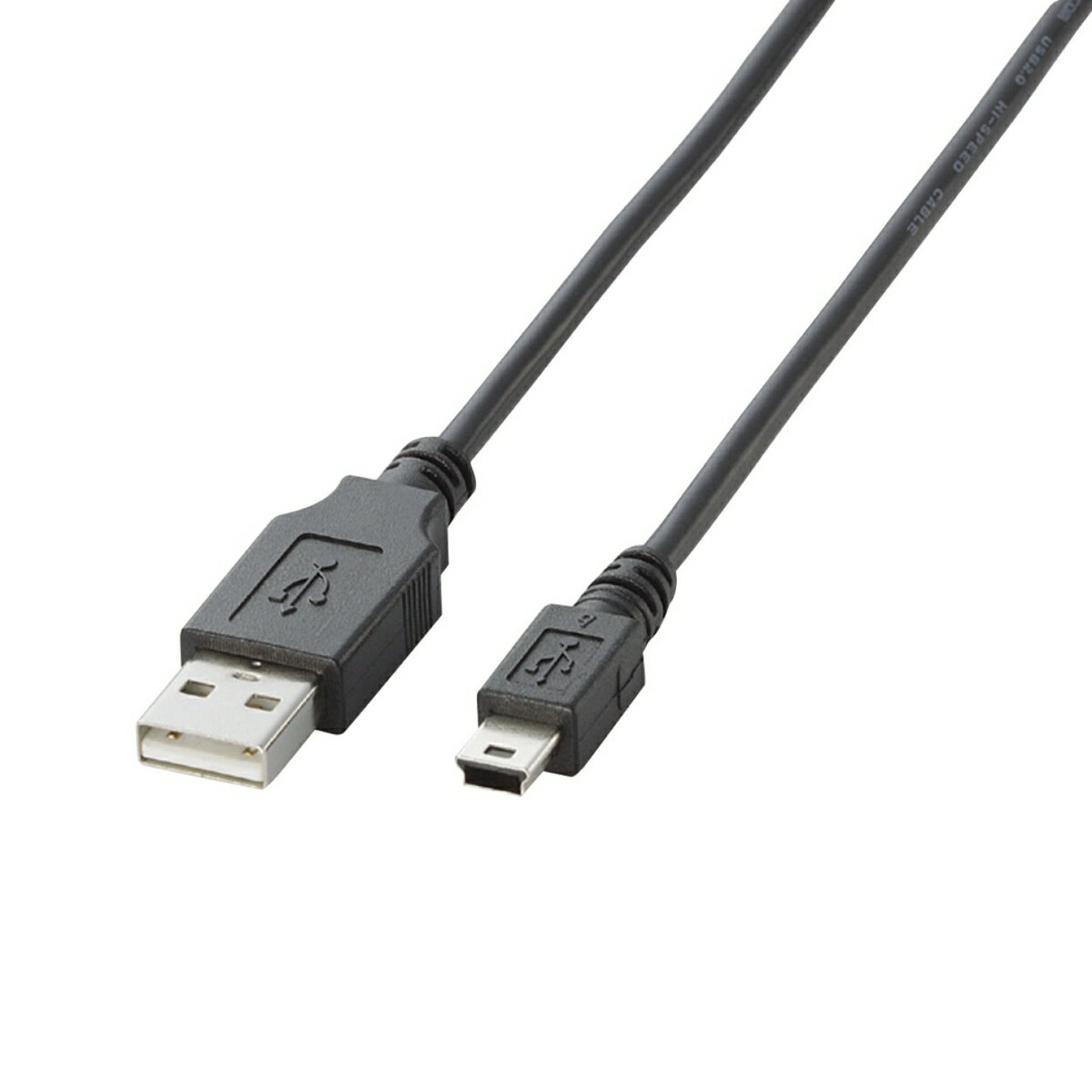 USB2.0ケーブル A-miniBタイプ／3.0m（ブラック）