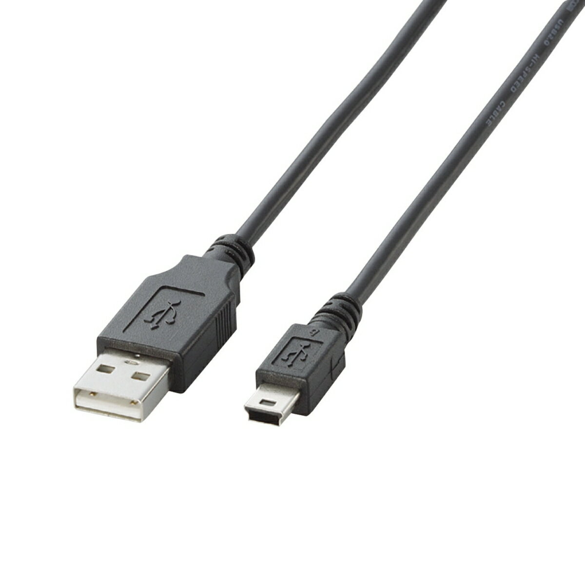 USB2.0ケーブル A-miniBタイプ／5.0m（ブラック）