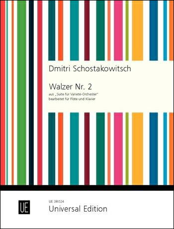【輸入楽譜】ショスタコーヴィチ, Dmitry Dmitrievich: 「ジャズ組曲」より ワルツ 第2番/フルートとピアノ用編曲/Reede編