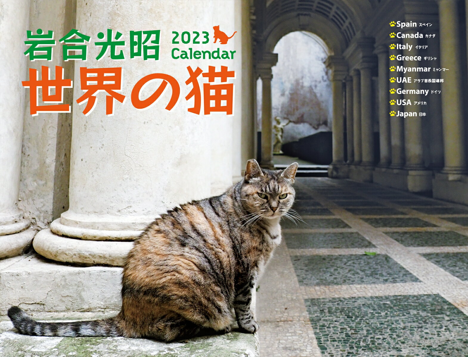 【楽天ブックスならいつでも送料無料】2023 岩合光昭　世界の猫カレン...