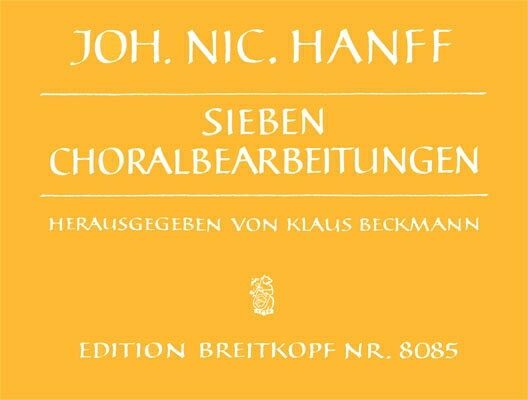 【輸入楽譜】ハンフ, Johann Nicolaus: 7つのコラール編曲集