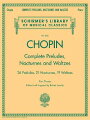 This new volume in Schirmer's Library of Musical Classics presents 26 preludes, 21 nocturnes and 19 waltzes - a large amount of music at a value price. There are new urtext editions of seven pieces included, not edited by Joseffy in his original Schirmer editions: Prelude in A-flat Major (1834), Nocturne in C-sharp minor (1830), Nocturne in C minor (1837), and Waltzes in A-flat Major (1830), E-flat Major (1830), E-flat Major (1840), and A minor (1843).