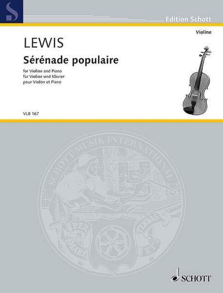 【輸入楽譜】ルイス, Paul: Serenade Populaire(バイオリンとピアノ)
