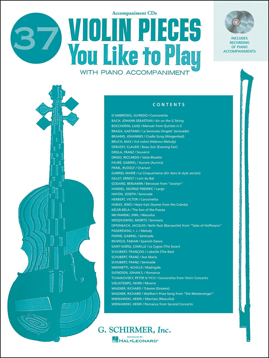 【輸入楽譜】演奏したい37のバイオリン曲集: 伴奏用CD(2枚組)
