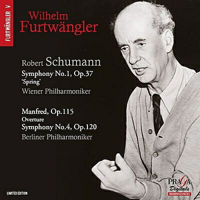【輸入盤】交響曲第1番『春』、第4番、『マンフレッド』序曲　フルトヴェングラー＆ウィーン・フィル（1951）、ベルリン・フィル（1953、