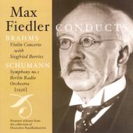 【輸入盤】Violin Concerto: Borries(Vn)maxfiedler / Berlin.ro +schumann: Sym.1 [ ブラームス（1833-1897） ]