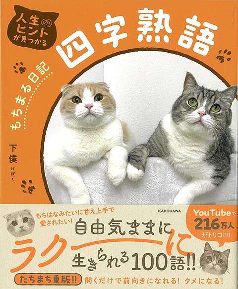 自分らしく生きるヒントが見つかる！もちまる日記と学ぶ四字熟語！大人気！もちまる＆はなまると学ぶ、人生のヒントが見つかる四字熟語！もち様＆弟・はな坊、飼い主・下僕との日々が大好評で、YouTube登録者数は216万人を超える『もちまる日記』。