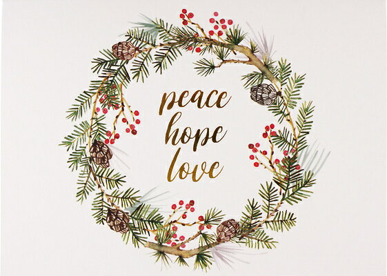 Festive Wreath Deluxe Boxed Holiday Cards FLSH CARD-FESTIVE WREATH DLX B [ ー ]