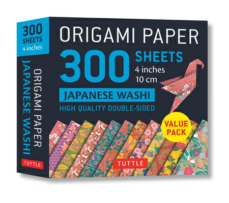 ORIGAMI PAPER:JAPANESE WASHI 4'' 300