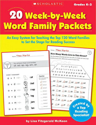 Set the stage for reading success with 20 reproducible activity packs that teach the top 120 word families. Created by a reading specialist!