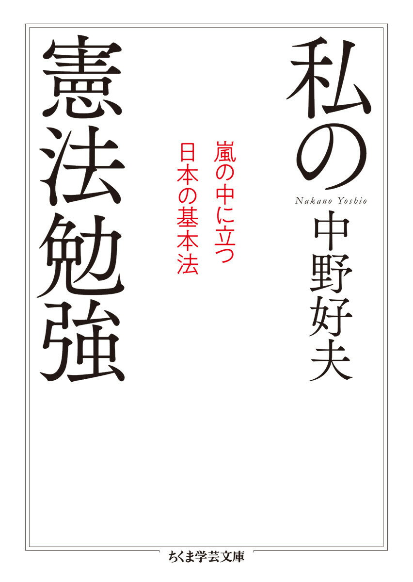 私の憲法勉強（嵐の中に立つ日本の基本法）