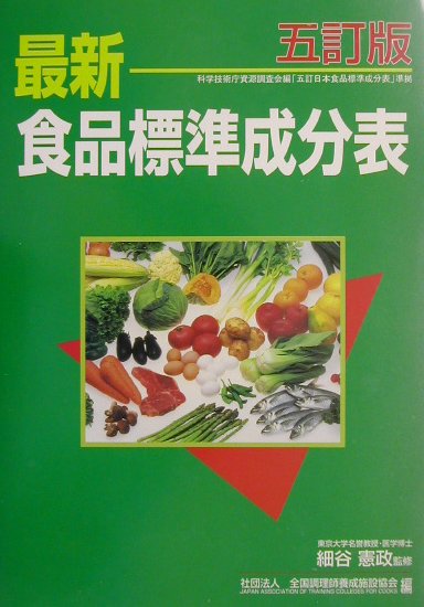 最新食品標準成分表第28版