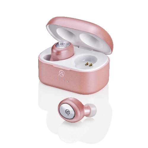 M-SOUNDS 完全ワイヤレス両耳カナル型Bluetoothイヤホン MS-TW21 ピングゴールド
