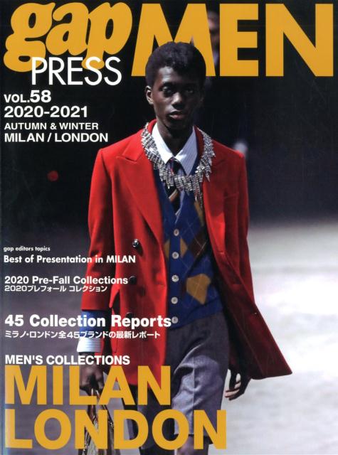 gap PRESS MEN vol.58 2020-2021 AUTUMN&WINTER MILAN/LONDON