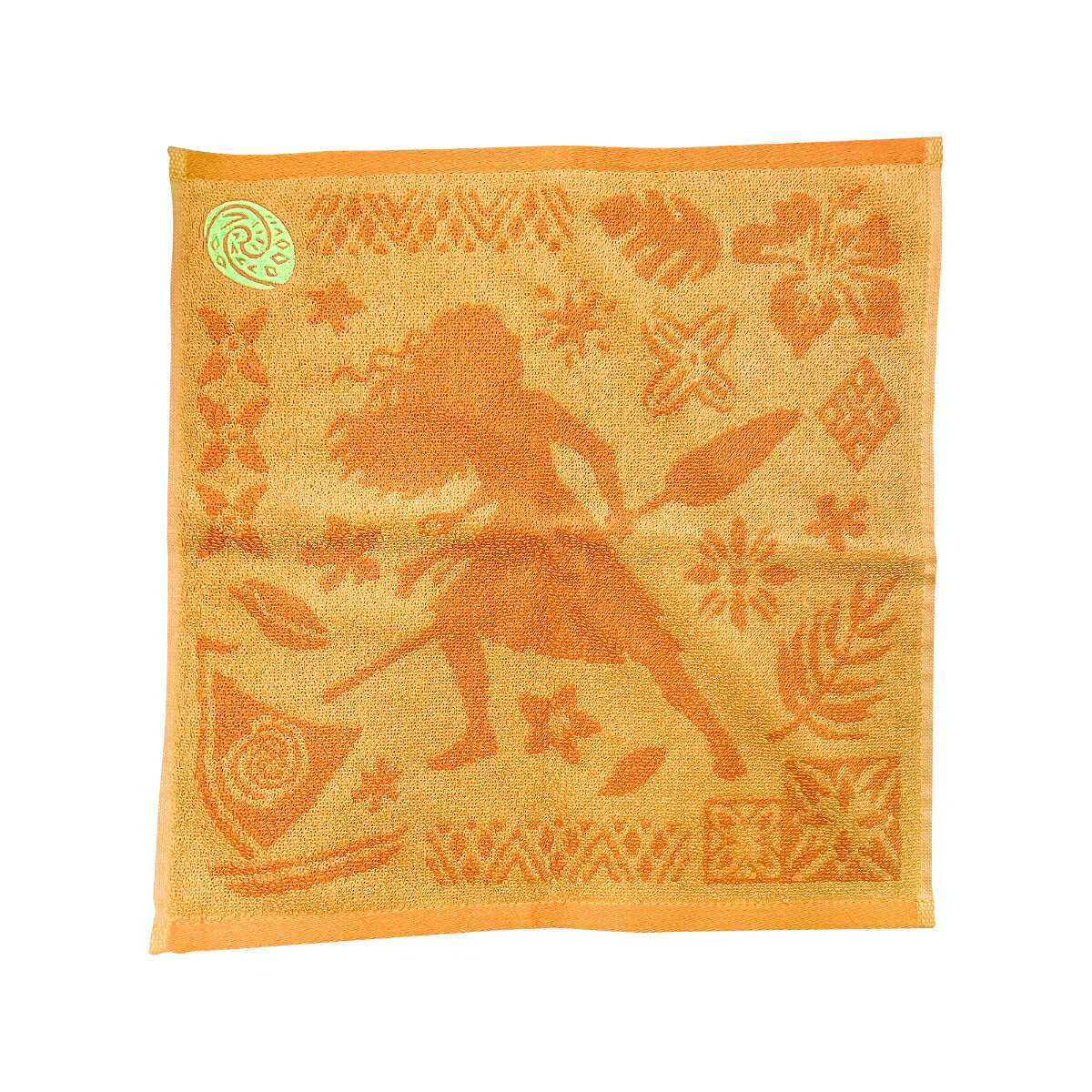 「モアナと伝説の海（実写）」のハンドタオルです。蓄光仕様の刺繍入り。持ち歩くのにちょうど良いサイズ♪【商品サイズ (cm)】(幅×高さ×奥行）：34×34×0.5