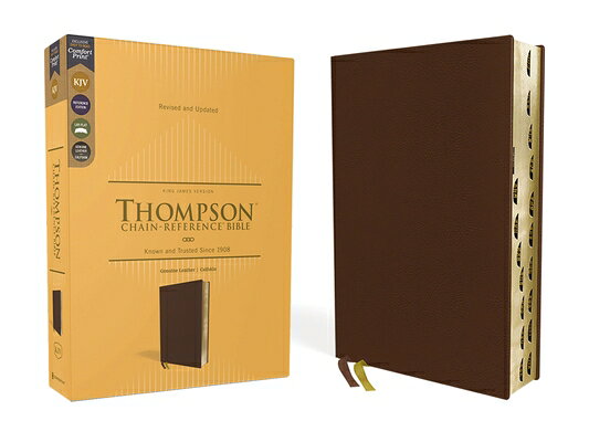 Kjv, Thompson Chain-Reference Bible, Genuine Leather, Calfskin, Brown, Red Letter, Thumb Indexed, Co KJV THOMPSON CHAIN-REF BIBLE G [ Frank Charles Thompson ]