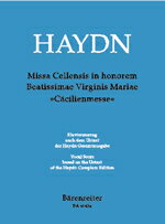 【輸入楽譜】ハイドン, Franz Joseph: ミサ曲 第3番 ハ長調 Hob.XXII/5 「祝福された聖処女マリアへの賛美のミサ・チェレンス(聖チェチリアのミサ)」(ラテン語)/新ハイドン全集版/Dack & Feder編 [ ハイドン, Franz Joseph ]