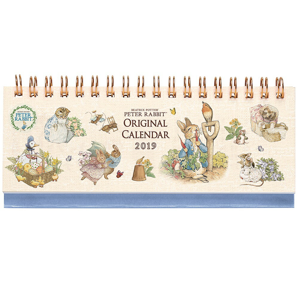 2019年 カレンダー 卓上 ピーターラビット スリム カレンダー