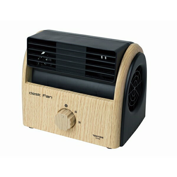 TEKNOS 卓上扇風機 木目調 デスクファン 風量2段階 上下35° ナチュラルブラウン TI-3 ...
