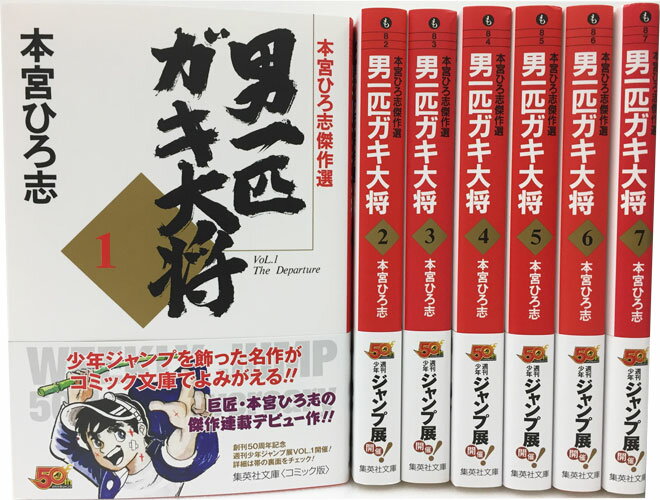 男一匹ガキ大将 文庫版 コミック 全7巻 完結セット （集英社文庫ーコミック版） 本宮 ひろ志