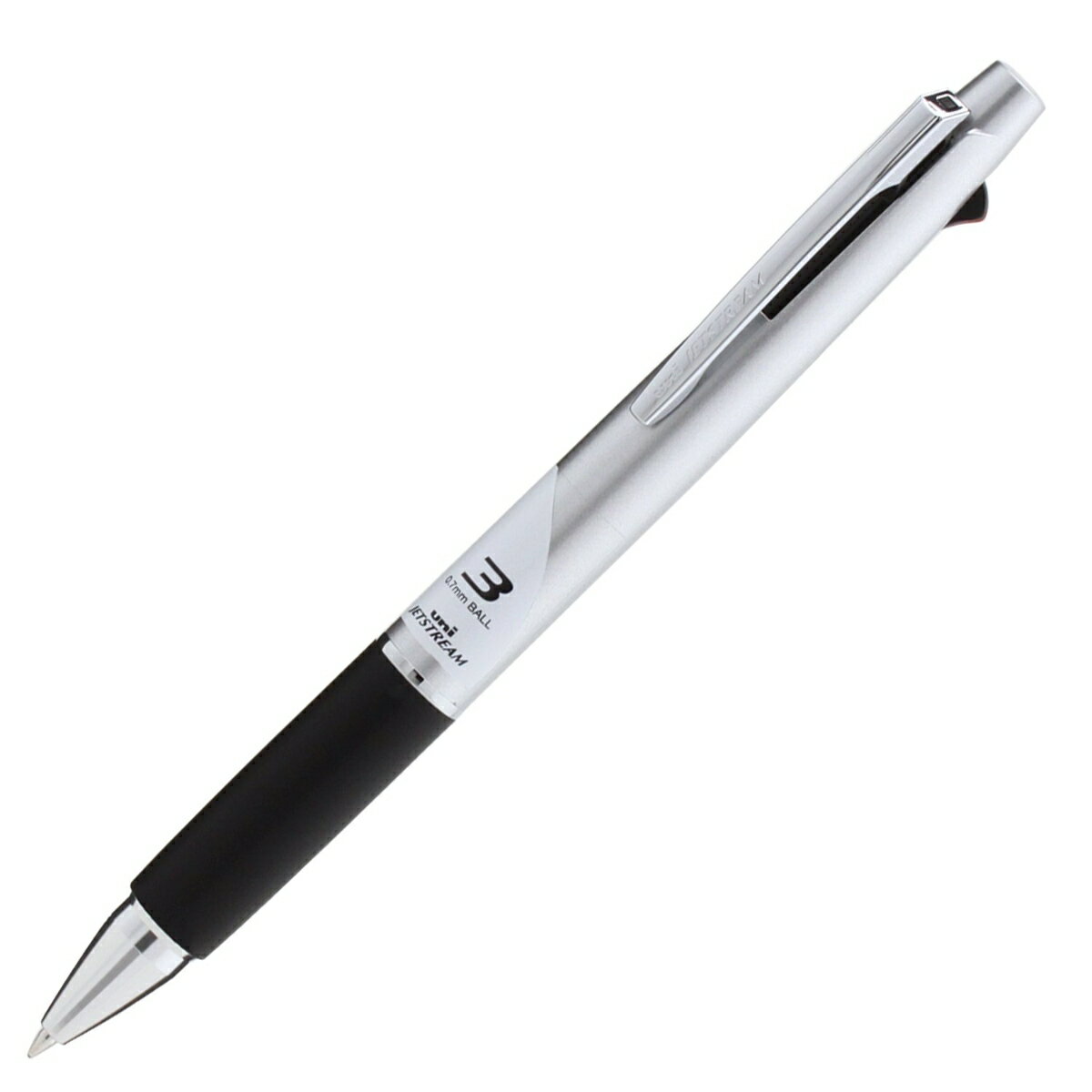 三菱鉛筆 3色ボールペン ジェットストリーム 0.7mm SXE380007.26 シルバー