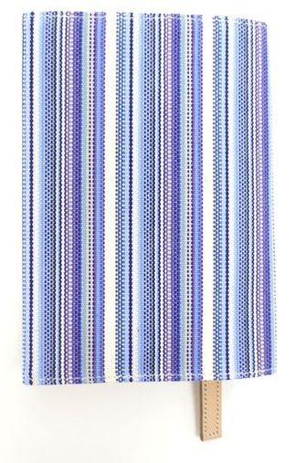 文庫版 ストライプ 国産帆布ブックカバー GP