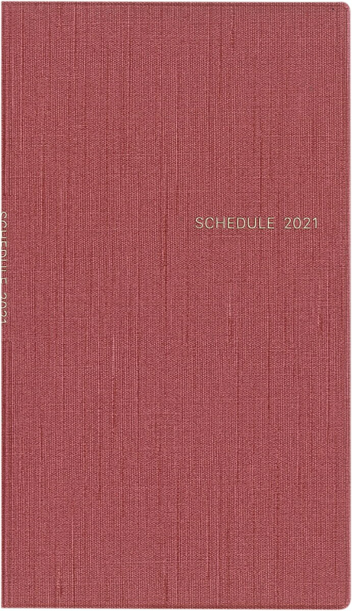 シンプル手帳 あかね 2021年1月始まり