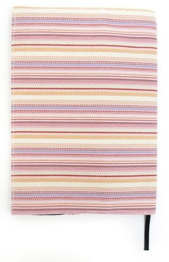 四六版 ストライプ 国産帆布ブックカバー PE