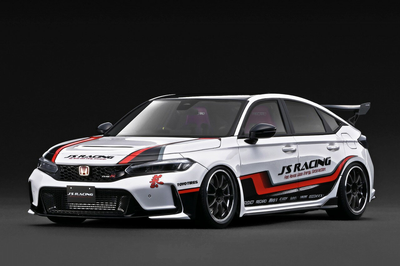 ignition model Honda Civic Type-R J'S Racing (FL5) White (1/18 Scale) 【IG3934】 (ミニカー)