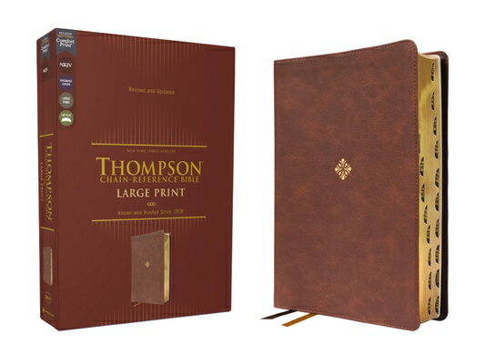 Nkjv, Thompson Chain-Reference Bible, Large Print, Leathersoft, Brown, Red Letter, Thumb Indexed, Co NKJV THOMPSON CHAIN-REF BIBLE [ Frank Charles Thompson ]