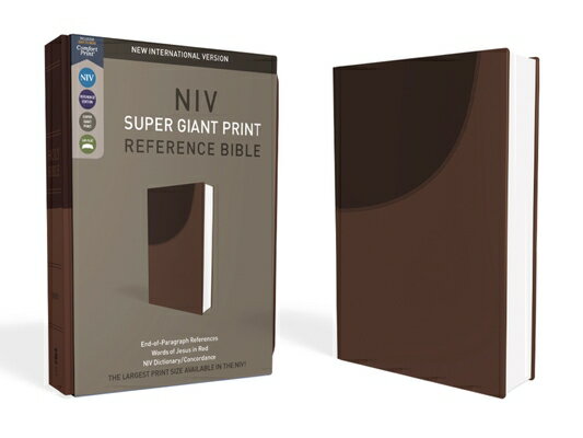 楽天楽天ブックスNIV, Super Giant Print Reference Bible, Imitation Leather, Brown, Red Letter Edition NIV SUPER GP REF BIBLE IMIT BR [ Zondervan ]